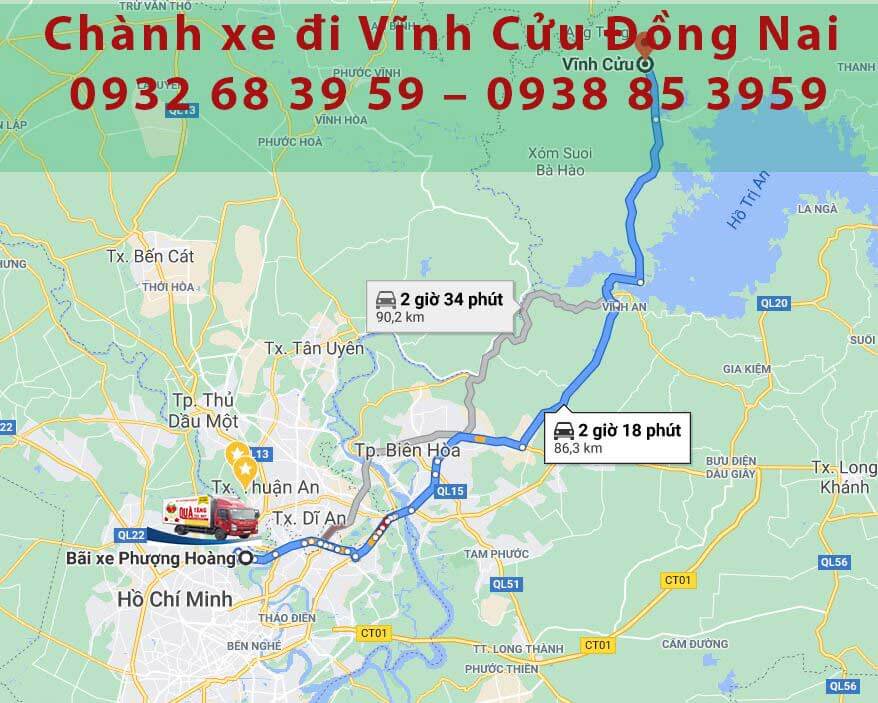chành xe đi vĩnh cửu đồng nai