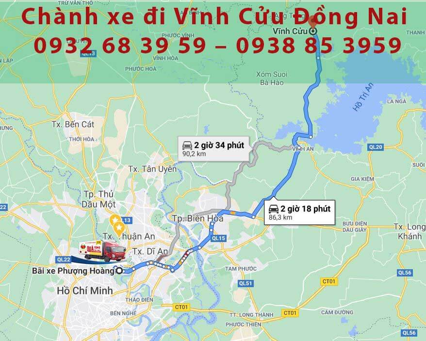 chành xe đi vĩnh cửu đồng nai