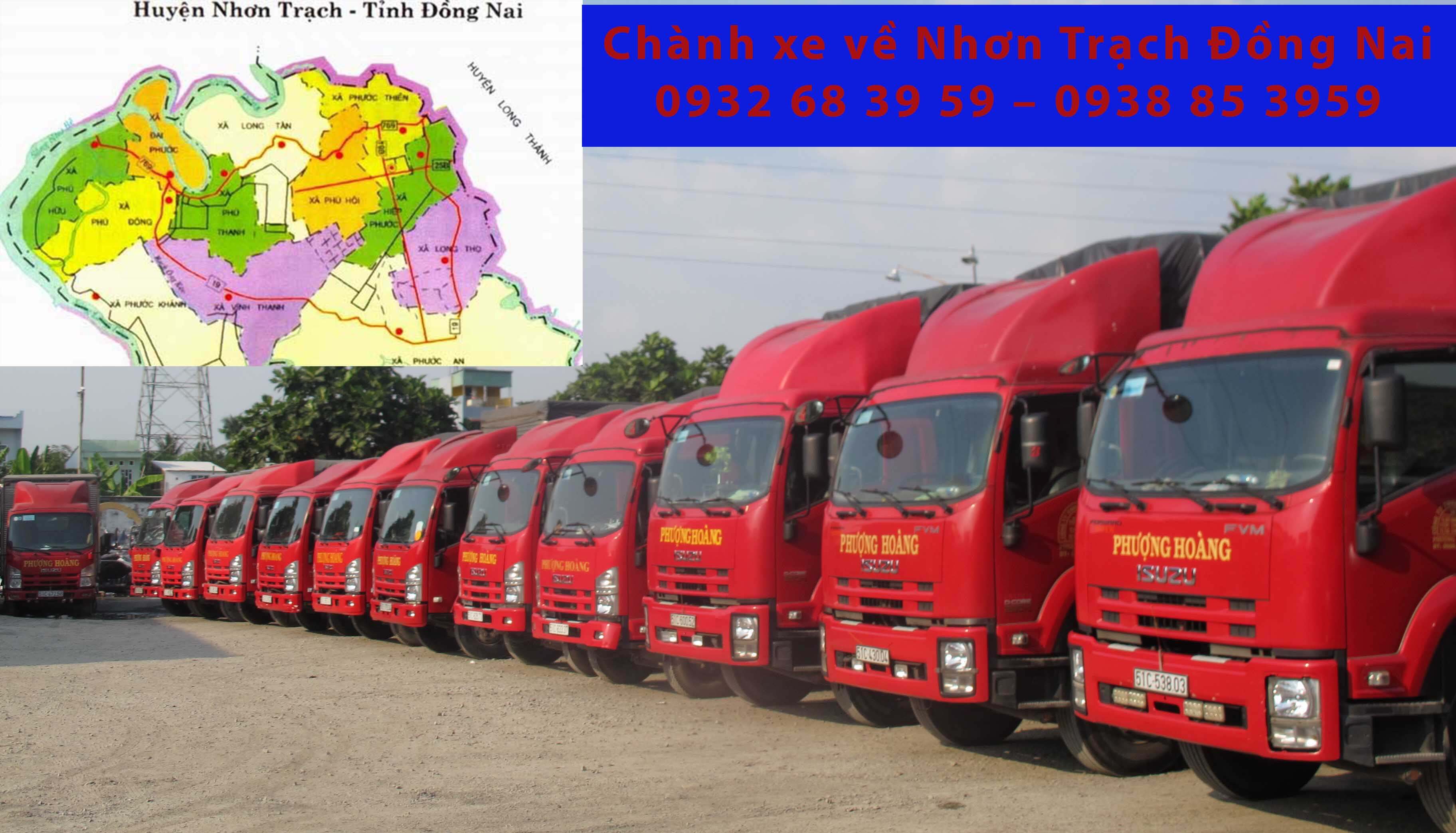 chành xe về nhơn trạch đồng nai