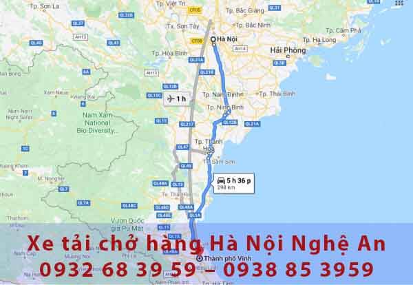 xe tải chở hàng hà nội nghệ an