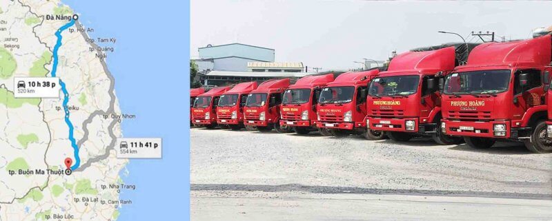 vận chuyển hàng đi daklak