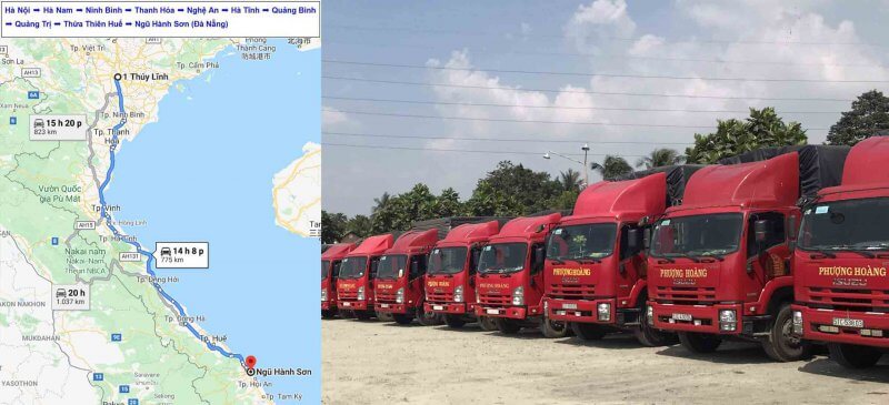 vận chuyển hàng từ hà nội đi đà nẵng