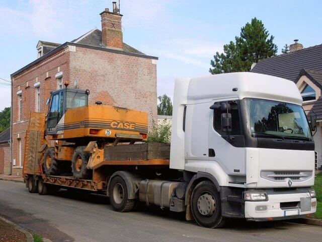 vận chuyển máy móc công trình